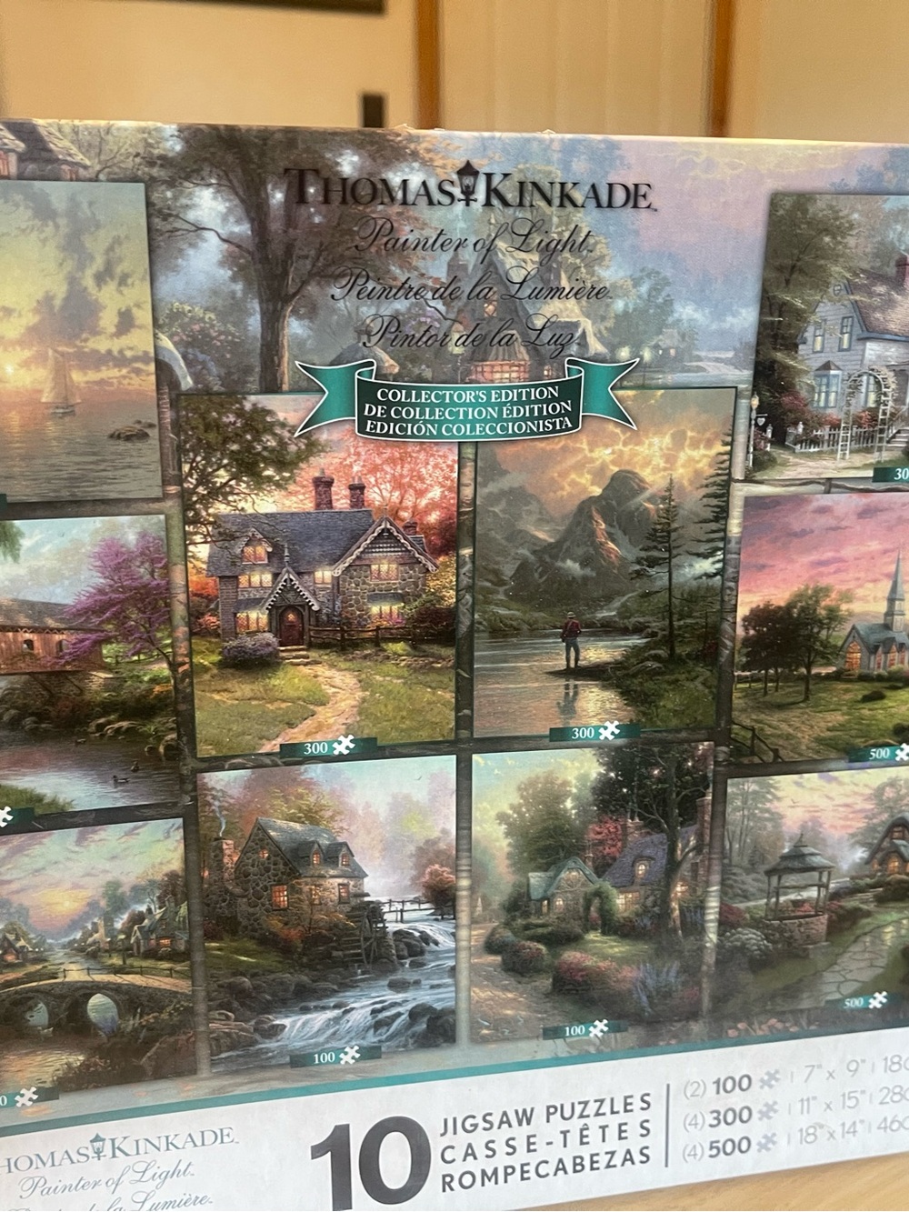 Thomas Kinkade Painter Of Light Collector’s Edition 10 Jigsaw Puzzles 2009